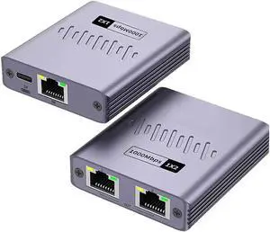 Ethernet Splitter 1 to 2 1000Mbps, Gigabit Ethernet Splitter,LAN Network Splitter with USB Power Cable, RJ45 Splitter for Cat5/5e/6/7/8 Cable (2 Devices Simultaneously Networking) Router Switch