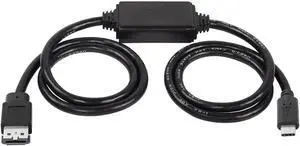 DIXSG USB-C Type-C to eSATA Adapter Cable 5Gbps USB C to Power eSATA Converter Cable 5V for HDD/SSD/ODD Laptop PC - 3 ft/1M DIXSG USB-C Type-C to eSATA Adapter Cable 5Gbps USB C to Power eSATA Converter Cable 5V for HDD/SSD/ODD Laptop PC - 3 ft/1M