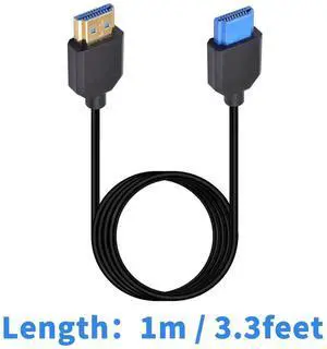 DIXSG 8K HDMI Cable 3.3feet/1M, 48Gbps Ultra-Thin Short HDMI Cable, Standard HDMI Male to HDMI Male Cable with 8K 60Hz Video and 3D HDR for TV/Xbox, Monitor,PC ect (Male to Male) DIXSG 8K HDMI Cable 3.3feet/1M, 48Gbps Ultra-Thin Short HDMI Cable, Standard HDMI Male to HDMI Male Cable with 8K 60Hz Video and 3D HDR for TV/Xbox, Monitor,PC ect (Male to Male)