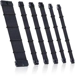 DIXSG Clovertale Braided ATX Sleeved Cable Extension Kit for Power Supply Cable Kit, PSU Connectors, 24 Pin, 8 Pin, 6 Pin 4 + 4 Pin, 6 Pack, with Cable Comb 24 Pieces Set 24-Pin, 8-Pin, 6-Pin DIXSG Clovertale Braided ATX Sleeved Cable Extension Kit for Power Supply Cable Kit, PSU Connectors, 24 Pin, 8 Pin, 6 Pin 4 + 4 Pin, 6 Pack, with Cable Comb 24 Pieces Set 24-Pin, 8-Pin, 6-Pin