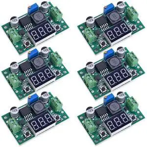 DIXSG LM2596 DC-DC Buck Converter Voltage Regulator Adjustable 4.0-40V to 1.25-37V 2A Power Supply Module with LED Voltmeter Display (Pack of 6pcs) DIXSG LM2596 DC-DC Buck Converter Voltage Regulator Adjustable 4.0-40V to 1.25-37V 2A Power Supply Module with LED Voltmeter Display (Pack of 6pcs)