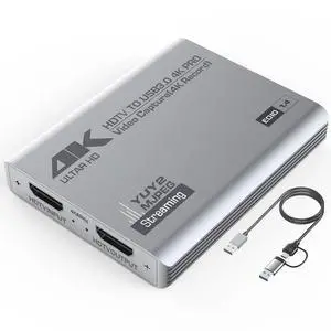 DIXSG USB 3.0 4K HDTV Video Capture Card with Loop-Out, 1080P 60FPS/2K 30FPS, Audio Video Capture for Computer Gaming, Compatible with PS5, Switch, Xbox ,Camera, PC, OBS DIXSG USB 3.0 4K HDTV Video Capture Card with Loop-Out, 1080P 60FPS/2K 30FPS, Audio Video Capture for Computer Gaming, Compatible with PS5, Switch, Xbox ,Camera, PC, OBS