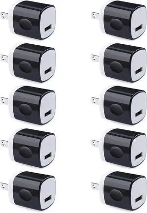Wall Adapter 10 Pack,UorMe 1A 5V Single Port Charger Power USB Plug Charging Cube Block Box Compatible iPhone 14 13 12 SE 11, Galaxy S23 Ultra S22 S21 FE S10e S9 A13 A03s A71 A51 Note20 Google 8A 7A Wall Adapter 10 Pack,UorMe 1A 5V Single Port Charger Power USB Plug Charging Cube Block Box Compatible iPhone 14 13 12 SE 11, Galaxy S23 Ultra S22 S21 FE S10e S9 A13 A03s A71 A51 Note20 Google 8A 7A