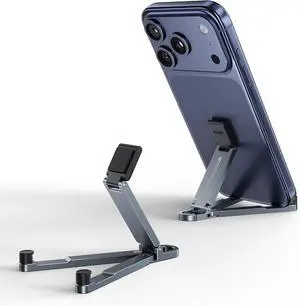 Portable Foldable Pocket Phone Stand with Keychain for Desk Travel(Blue) | Mini aluminum, adjustable kickstand, lightweight metal, slim compact for office, plane Grey Portable Foldable Pocket Phone Stand with Keychain for Desk Travel(Blue) | Mini aluminum, adjustable kickstand, lightweight metal, slim compact for office, plane Grey