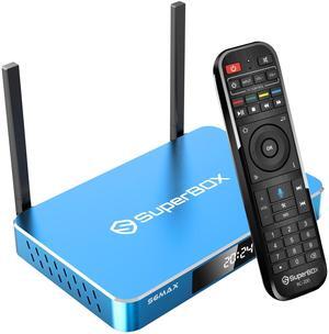 SuperBOX S6 MAX Android TV Box: 6K Ultra HD Streaming, WiFi 6 & Gigabit Ethernet, 4GB RAM/64GB Storage - Fast Android 12 Streaming Media Box