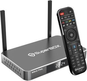 SuperBOX S6 ULTRA Android 12 TV Box 128GB Storage 4GB RAM | 6K@60fps H.265 | WiFi 6 & Gigabit Ethernet | Quad-core Cortex-A53 | Bluetooth 5.2 Streaming Media Player