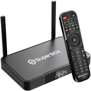 SuperBox S6 Pro TV Box 6K Android 12, 4GB RAM 32GB Storage, WiFi 6 & Gigabit Ethernet, H.265 6K@60fps, Quad-Core, Bluetooth 5.2 - Ultimate Streaming Media Player
