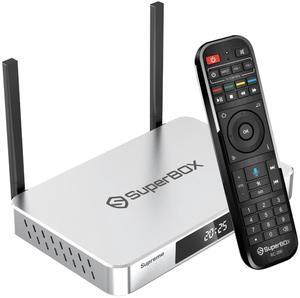 SuperBox Supreme 4GB RAM128GB ROM Android 12 TV Box | Quad-Core Processor | 4K Ultra HD Media Player