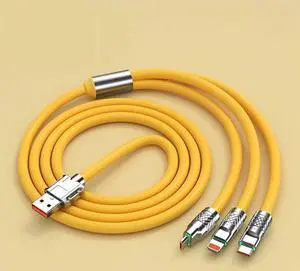 BDI TECHNOLOGY USB-C Liquid Silicone 120W PD Fast Charge Cable with USB 2.0 Data, 1.2M Orange