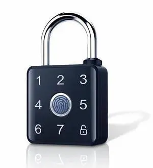 BDI TECHNOLOGY Smart Padlock with Bluetooth App Control Keycard Pin Code Fingerprint