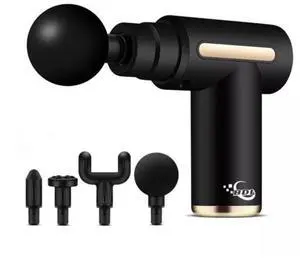 BDI TECHNOLOGY Mini Massage Gun with 6 Speeds 4 Massage Heads (LCD version)-- BX720