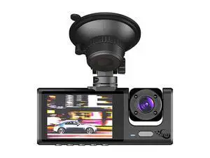 BDI TECHNOLOGY 3 Camera Dash Cam 1080P Front and Inside 2 Inch Screen Dashcam Black Box Driver