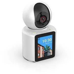 BDI TECHNOLOGY 1080P Two-Way Video Wi-Fi Camera with 120° Wide-Angle Lens, 8m Night Vision, PTZ, & HD IPS Display