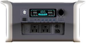 UAPOW 1600W Portable Power Station - 1024Wh LiFePO4 Battery Solar Generator, 1-Hour Fast Charge, Digital Display, Compact & Lightweight Design for Outdoor Camping, RV, and Home Emergency Power Backup