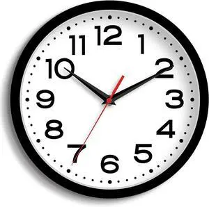 Roymnie 12" Quartz Analog Battery Powered Modern Silent Clock
