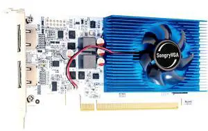 SongryVGA GT 730 4GB Low Profile Graphics Card,GDDR3 128-bit,2xHDMI Outputs 1080P,PCI-e 2.0 x16 Slot, DirectX OpenGL 4.6 Support, Ideal for Office, All-in-One PCs,Mini Thin Desktop Computers