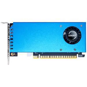 SongryVGA GTX 1050 4GB GDDR5 Low Profile Graphics Card,128-bit PCIe 3.0 x16,HDMI and DisplayPort Outputs,HDCP 2.2 Support,Small Form Factor GPU for Gaming & Office,Compatible with SFF PCs