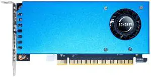 SongryVGA GTX 1050 4GB GDDR5 Low Profile Graphics Card,128-bit PCIe 3.0 x16,HDMIx2 HDCP 2.2 Support, Small Form Factor GPU for Gaming Office, Compatible with SFF PC