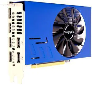 SongryVGA RX 580 8GB Graphics Card,GDDR5 6 HDMI 2.0 Outputs PCIe 3.0 x16 Interface 6 Monitors Video Card for Stock Trading,Multi-Screen Monitoring,Video Wall Display