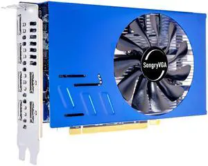 SongryVGA RX 580 4GB Multi-Screen Graphics Card,GDDR5 6 HDMI 2.0 Outputs PCIe 3.0 x16 Interface 6 Monitors Video Card for Stock Trading,Video Wall Display