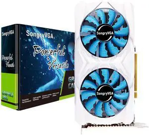 SongryVGA GTX 1660 Super 6GB GDDR6 Gaming Graphics Card,192-bit 8Pin PCIe 3.0,4K Triple DP + HDMI,for PC Gaming & Multi-Monitor Setup
