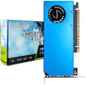 SongryVGA GTX 1650 4GB GDDR5 Low Profile Graphics Card,128-bit PCIe 3.0,HDMI & DisplayPort,for Gaming & SFF PCs