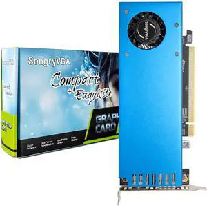 SongryVGA GTX 1060 6GB GDDR5 Low Profile Graphics Card,PCIe 3.0 x16 192-Bit, HDMI & DisplayPort Outputs Compact Design for Gaming Mini PCs & All-in-One Computers