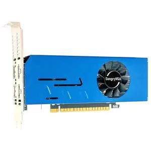 SongryVGA GTX 750 2GB GDDR5 4 HDMI Outputs Dual Slot PCI-E 3.0 Graphics Card for 4K HD,Multi-Monitor Setup,Stock Trading,Surveillance,and Projection