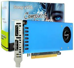 SongryVGA GTX 1060 6GB GDDR5 Low Profile Graphics Card,PCIe 3.0 x16 192-Bit, HDMI & DisplayPort Outputs Compact Design for Gaming Mini PCs & All-in-One Computers
