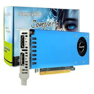 SongryVGA GTX 1650 4GB GDDR5 Low Profile Graphics Card,128-bit PCIe 3.0,HDMI & DisplayPort,for Gaming & SFF PCs