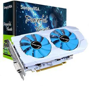 SongryVGA RX 590 GME 8GB GDDR5 256-Bit Gaming Graphics Card,2304SP PCIe 3.0 x16 6-Pin Power Connector 1080p Ready with HDMI/DP/DVI Output Ports