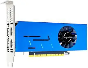 SongryVGA GT 730 2GB 4 HDMI Multi Monitor Video Cards,GDDR3 64-bit,Dual Slot,for Stock Trading,Surveillance,and Projection