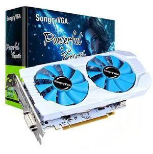 SongryVGA RX 580 8GB Gaming Graphics Card,GDDR5 2048SP 256-Bit PCIe 3.0 x16 6-Pin Power Connector 1080p Ready with HDMI/DP/DVI Output Ports SongryVGA RX 580 8GB Gaming Graphics Card,GDDR5 2048SP 256-Bit PCIe 3.0 x16 6-Pin Power Connector 1080p Ready with HDMI/DP/DVI Output Ports