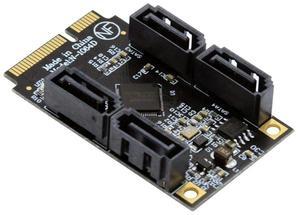 chenyang Mini PCIE to 4 SATA 3.0 Extension Card Adapter for Motherboard SATA Hard Drive Port Extension