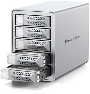 Yottamaster 5 Bay Hard Drive Enclosure, 10Gbps Daisy-Chain 5 Bay DAS, Aluminum USB C DAS Enclosure Support 110TB (5x22TB), Max Up to 330TB for 2.5" & 3.5" SATA HDD/SSD (Diskless) VN500C3