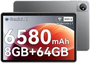 Blackview Tab 70 WiFi 2024 Android 14 Tablet, 12(4+8) GB+64GB 1TB Expand, Wi-Fi 6 Model, 10.1 inch Tablet with HD+IPS Display, 6580mAh, Dual Speakers and Camera, BT5.0, Google GMS, 2.0GHz CPU, Gray