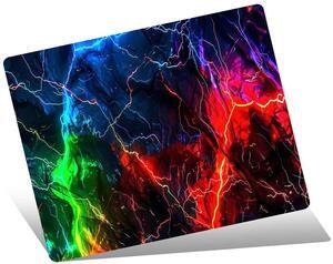 Devineresse Glass Mousepad for Gaming, Lightening Hard Mouse Pad, Ultra-Smooth Surface for Enhanced Speed&Control, Durable&Easy to Clean, Includes Anti-Wear&Cleaning Accessories, 45cm*40cm