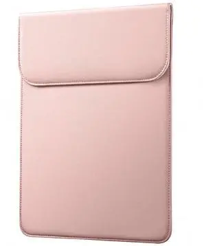 JETech Slim Laptop Sleeve for MacBook Air 13-Inch (M4/M3/M2) 2022-2025, MacBook Pro 13-Inch (M2/M1) 2016-2022, PU Leather Case (Pink)