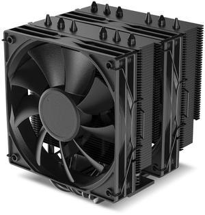 DARKROCK DT6 CPU Air Cooler, Dual Towers with 6 Copper Heat Pipes, 2 x 120mm PWM Fan for Low Noise Operation, Easy Installation - Brackets for Intel LGA 1851/1700/1200/115X & AMD AM5/AMD4 - Black