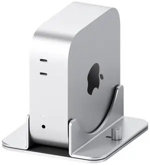 Hagibis Vertical Stand for Mac Mini M4, Aluminum Alloy Laptop Stand Anti-Slip Computer Holder Desktop Stand Compatible with M4 Chip Mac Mini Pro