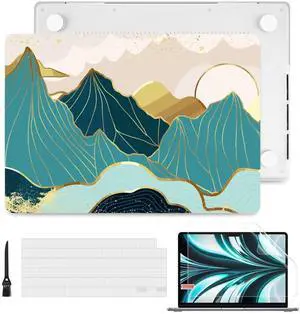Batianda Case for New MacBook Pro 16 inch 2024 M4 2023 2021 Release Model A3404/A2991 with M3 M2 M1 Pro/Max Chip,3D Designed Hard Shell with Keyboard Cover & Screen Protector, Mountain