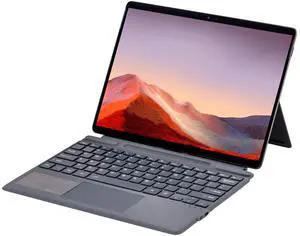 mobee Type Cover for Microsoft Surface Pro 11 / Pro 10 / Pro 9 / Pro 8 / Pro X, 13 inch, Bluetooth Keyboard with Multi-Touch Trackpad Mouse, 7-Color Backlit, Ultra Slim & Pen Holder (Gray)