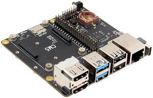 Geekworm X1500 CM5 IO Carrier Board for Raspberry Pi Compute Module 5 Support Dual M.2 NVMe SSD|1GbE Ethernet Port