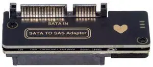 xiwai SFF-8482 Connector SAS 29Pin to 7+15 22Pin SATA Hard Disk Drive Raid Adapter Card with Power Port and Chipset