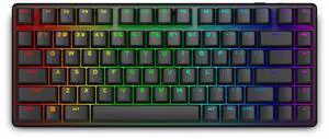Alienware Pro Wireless Gaming Keyboard - Bluetooth 5.1/2.4 GHz Radio Frequency Connectivity, Linear Mechanical, Hot-swappable switches, Tri mode connectivity, Adjustable Height - Dark Side of the Moon