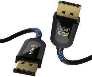 FIBBR 16K DisplayPort Cable 2.1, VESA Certified DP Cable 3.3ft, 40Gbps Display Port Cord Support 16K@30Hz, 10K@30Hz, 8K@60Hz, 4K@165Hz, HDR, HDCP2.2, DSC 1.2a for FreeSync G-Sync Gaming Monitor TV PC