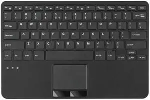 Perixx PERIBOARD-725 Wireless Keyboard with Touchpad - Multi-Device Connection with 2.4G and Bluetooth - Silent Scissor Keys - 11.18x7.17x1.1 Inches Dimension - US English