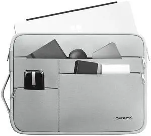 Omnpak Surface Pro 9 Case, 13 Inch Laptop Sleeve for Surface Pro 11/10/9/8/X/7+/7/6/5/4/3, Multi-Pocket Laptop Bag with Side Handle Strap, Water-Resistant