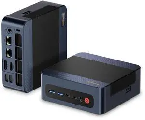 BOSGAME Mini Gaming PC M4, Dual 2.5G LAN Ryzen 7 7840HS Desktop Computers, 32GB DDR5 1TB PCIe4.0 NVMe SSD, Radeon 780M Graphics,Quad Display, Oculink/USB 4.0/HDMI/DP, Wi-Fi 6/ BT5.2
