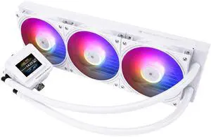 Thermalright FW360 SE ARGB White CPU AIO Cooler,PC 360 Specification Water Cooler System,IPS LCD Screen with 320 * 240 Resolution,for AM5,Intel LGA1700/1851,CPU Comes with 2-inch LCD Display